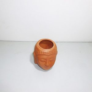 Earthen Clay Budha Flower Pot (Chota)