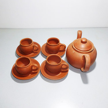 Earthen Clay Morning Tea Set