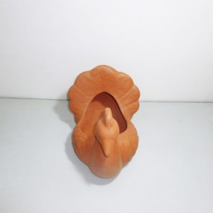 Earthen Clay Peacock Flower Pot