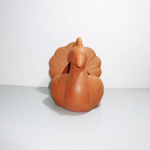 Earthen Clay Peacock Flower Pot