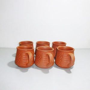 Earthen Clay Plain Cup Set of 6