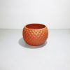 round plain flower pot