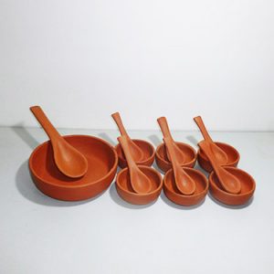 Earthen Pudding Set of 6 with 1 Large bowl