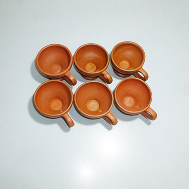 Earthen Clay Standard Cup Set of 6