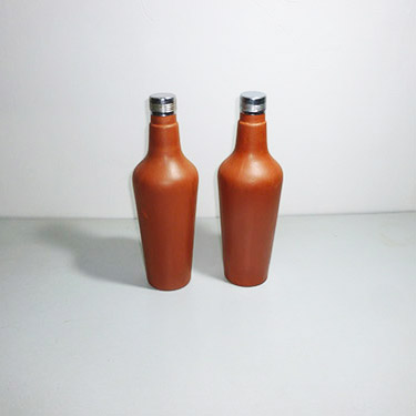 Earthen Round Water bottle –1 liter set of 2